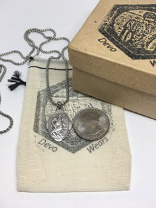 Saint Christopher Unique Oval Medal Necklace