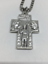 Load image into Gallery viewer, Saint Christopher Cross Medal Necklace