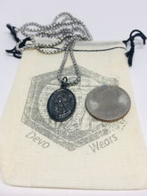 Load image into Gallery viewer, Saint Michael Gun Metal Medal Necklace