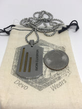 Load image into Gallery viewer, Dog Tag Necklace Military Pendant - &quot;Memento Mori&quot; Engraved