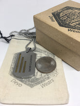 Load image into Gallery viewer, Dog Tag Necklace Military Pendant - &quot;Memento Mori&quot; Engraved