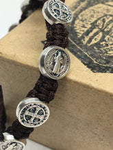 Load image into Gallery viewer, Saint Benedict Adjustable Bracelet