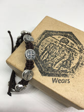 Load image into Gallery viewer, Saint Benedict Adjustable Bracelet