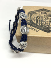 Load image into Gallery viewer, Saint Benedict Adjustable Bracelet