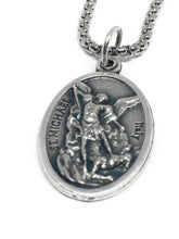 Load image into Gallery viewer, Saint Michael Medal Necklace