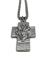 Load image into Gallery viewer, Saint Christopher Cross Medal Necklace