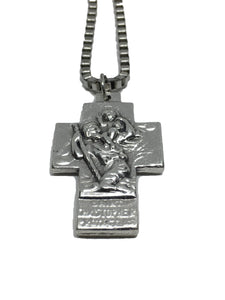 Saint Christopher Cross Medal Necklace